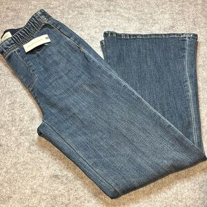 Pilcro Wide Flare Leg Jeans - XXS Small - Denim Medium Color - NWT's